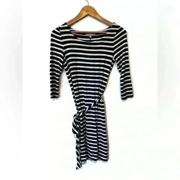Banana Republic Womens Stripe 3/4 Sleeve Preppy Euro Summer Dress XXS Petite - Picture 1 of 12